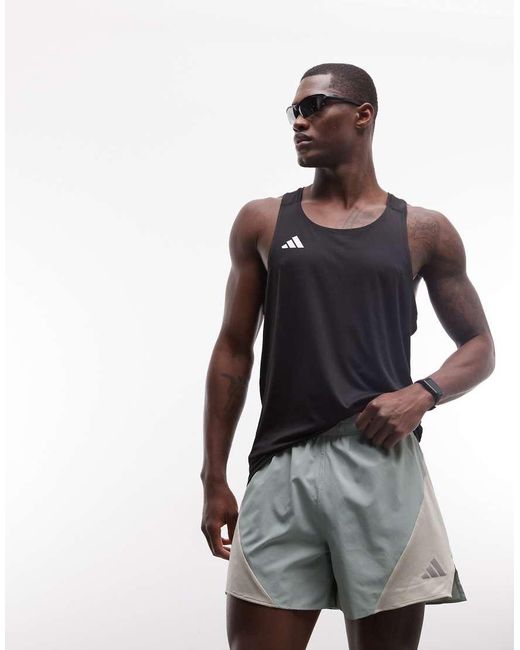 Adidas Originals White Adidas Running Adi365 Shorts for men