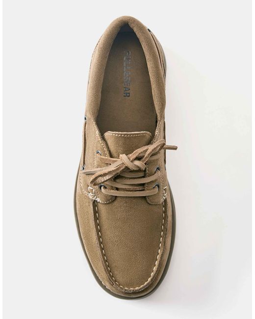 Pull&Bear Schnür-bootsschuhe in Brown für Herren