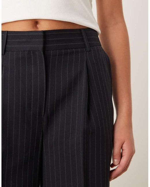 New Look Natural Wide Leg Pintstripe Tailored Trouser Co-Ord