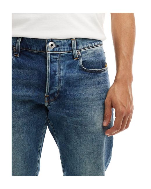 G-Star RAW – 3301 – schmal zulaufende denim-jeans in Blue für Herren