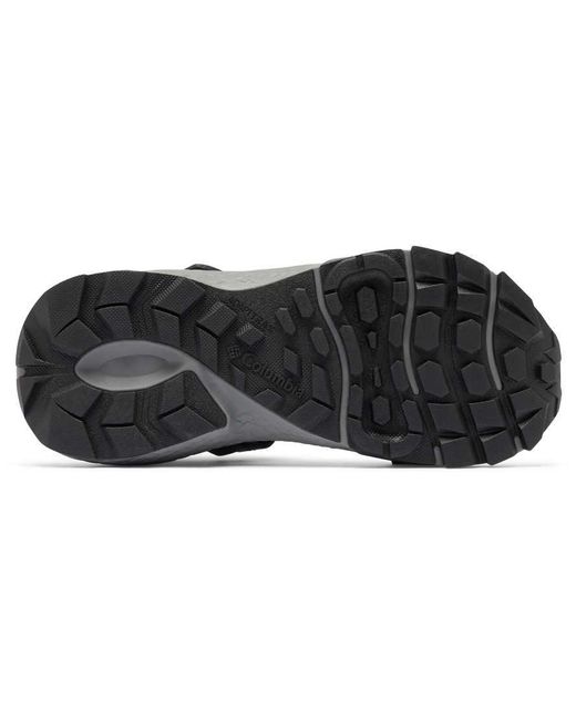 Columbia Black Peakfreak Rush Leather Shark Sandals