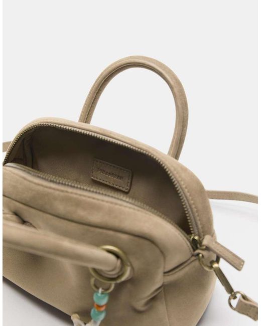 Borsa A Tracolla Marrone Decorata di Pull&Bear in Natural