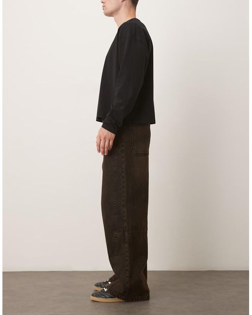 ASOS Brown Loose Jeans for men