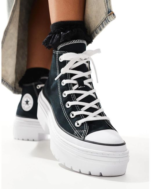 Chuck taylor all star lugged hi - baskets montantes Converse en coloris Black