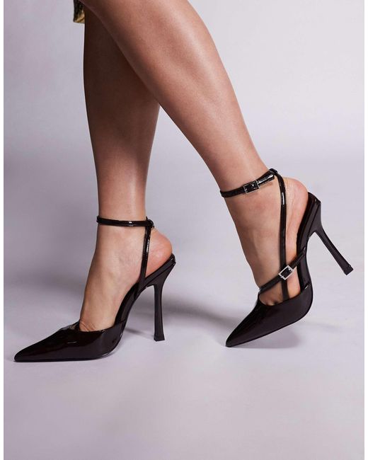 Public Desire Multicolor Idol Pointed Toe Heeled Shoes