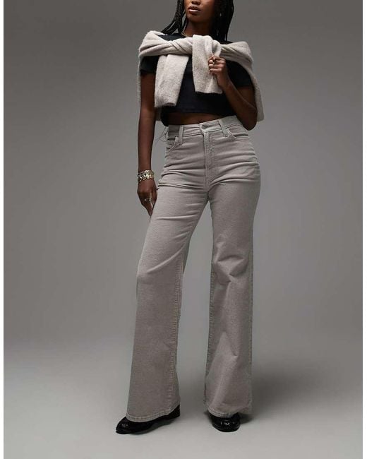 Vaqueros De Campana De Talle Muy Alto Ribcage Bell De Levi's de color Gray