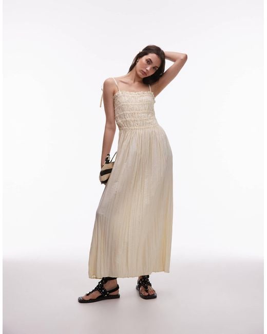 TOPSHOP Natural – midikleid