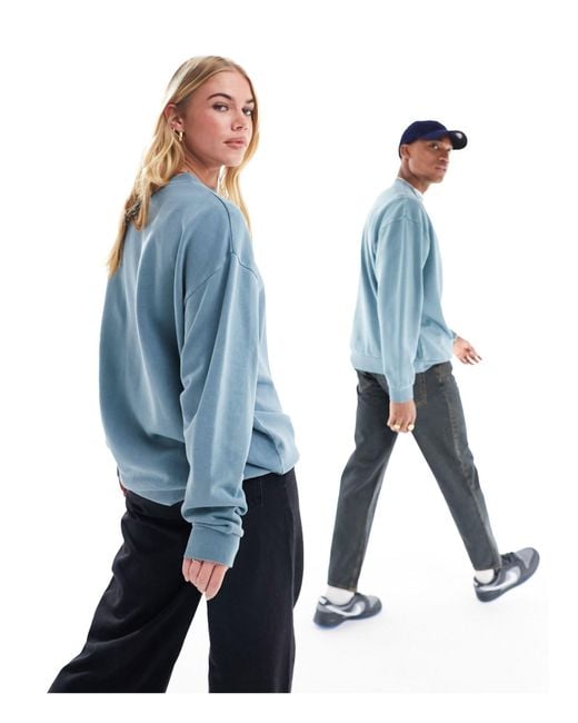 ASOS Blue Oversized Sweatshirt