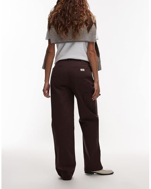 Obey Brown Fritz Carpenter Wide Leg Jeans