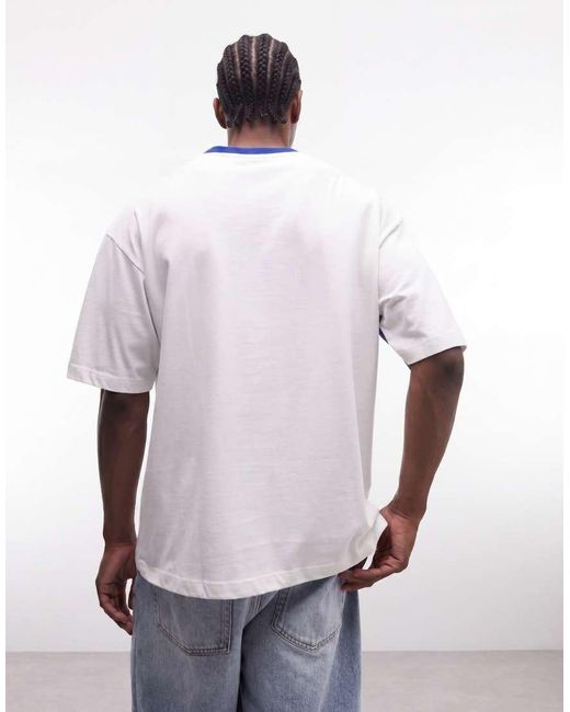 ASOS Blue Oversized T-shirt With Argentina Football Graphic for men