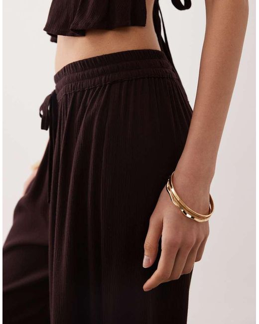 Free Society White Wide Leg Beach Pants