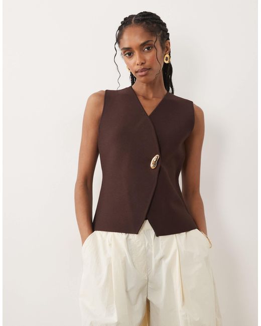 Gilet Threadbare en coloris Brown