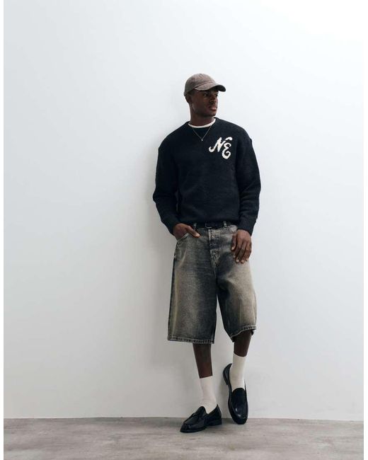 KTZ Blue Logo Knitted Jumper for men