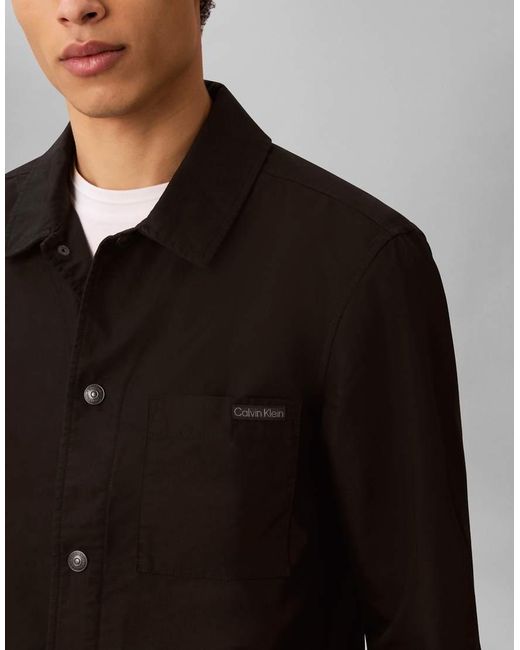 Calvin Klein Ripstop Truckerjack in het Black voor heren
