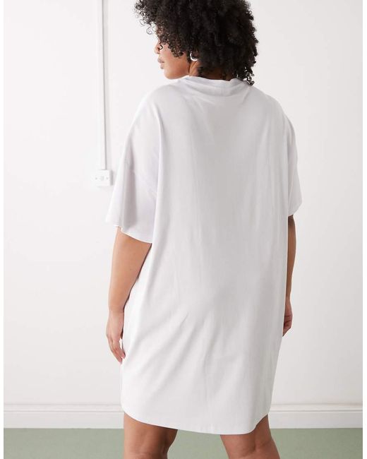 Noisy May White Boxy T-shirt Dress