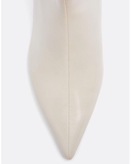 Stradivarius White Stiefeletten