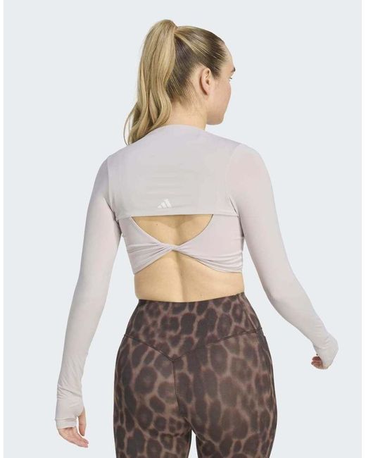 Adidas Originals Gray Power Essentials Workout Contour Shrug