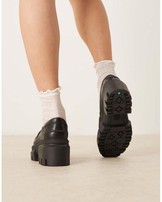 Timberland Blue Everleigh Chunky Heeled Loafer