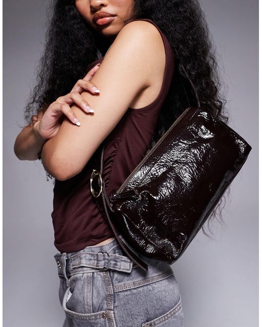 Sac à Dos River Island En Similicuir Marron Pour Femme - Style Rétro Et Pratique