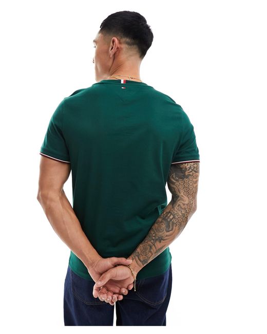 Tommy Hilfiger – t-shirt in Green für Herren