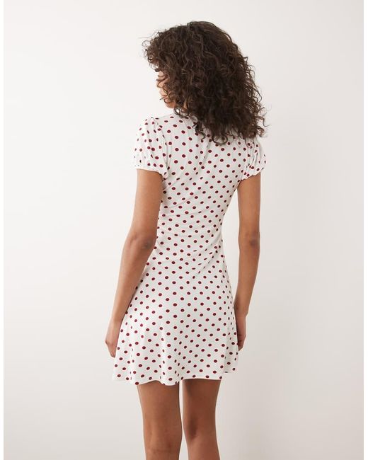 Miss Selfridge Natural V-neck Mini Dress