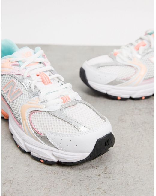 New Balance Rubber 530 Fashion Trainers in Orange (White) Lyst