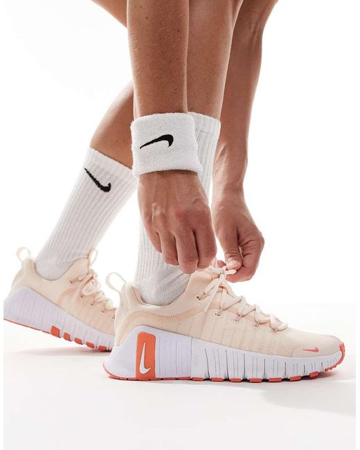 Zapatillas De Deporte Rosas Free Metcon 6 De Nike de color White