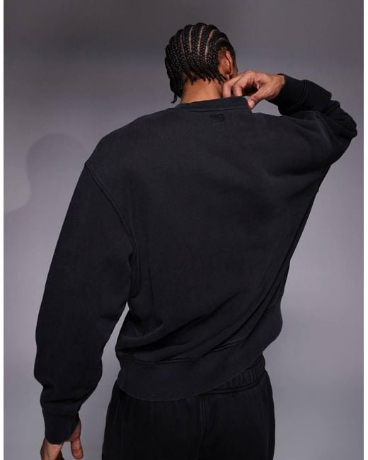 4505 Blue Icon Rest Day Heavyweight 440gsm Cotton Oversized Boxy Sweatshirt for men