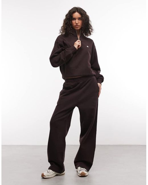 Carhartt Brown Casey Quarter Zip Sweatshirt