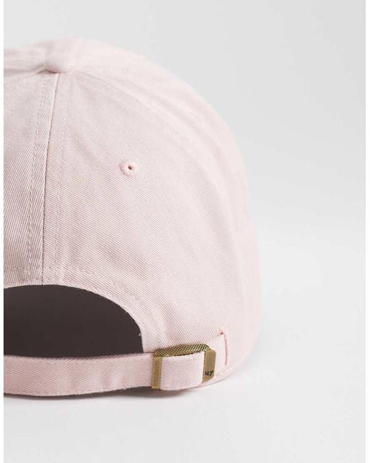 '47 Pink Ny Yankees Womens Clean Up Cap