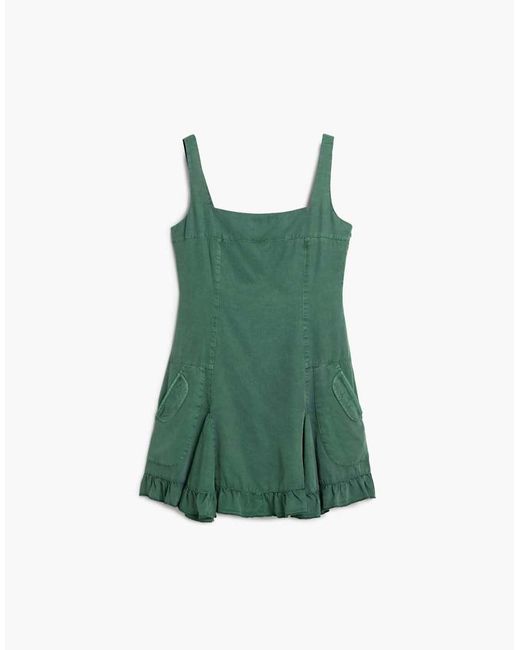 Desigual Green Short Lyocell Dress