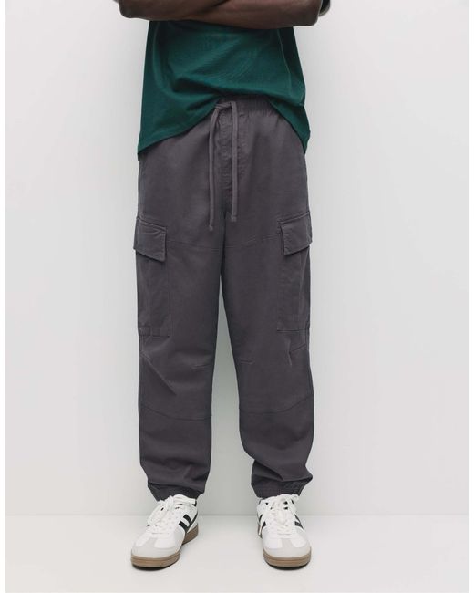 Pull&Bear – cargo-jogginghose in Green für Herren