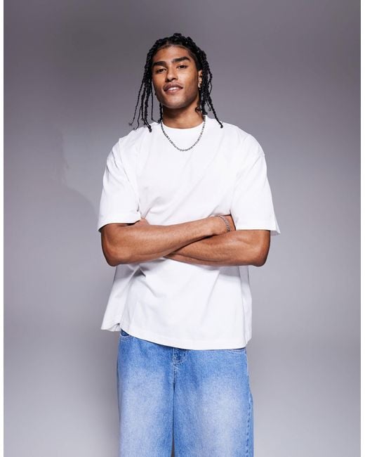 ASOS Blue Oversized T-shirt With Cartoon Graphic for men