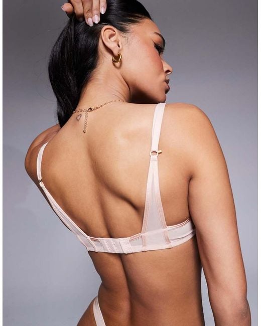 KBX Gray Zadie Non Padded Balcony Bra