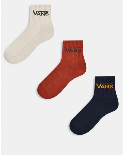 Vans Blue – 3er-pack klassische, kurze sportsocken