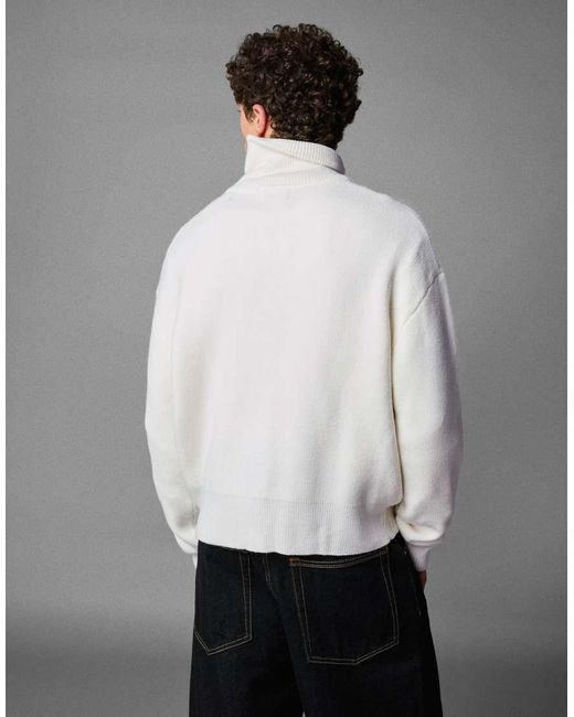 Bershka Gray Boxy Zip-up Knit Jacket for men