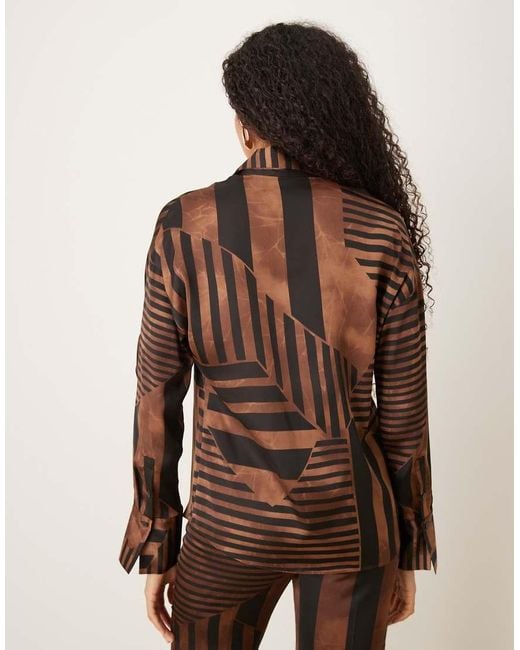 Camicia di Mango in Brown