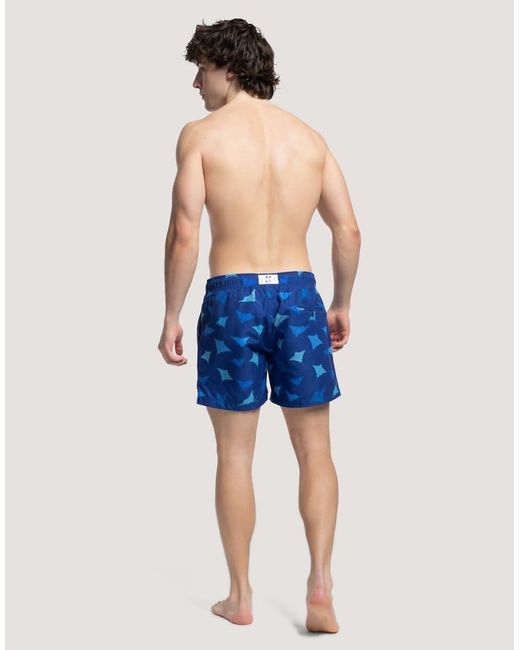 Apreslife Blue Manta Swim Shorts for men