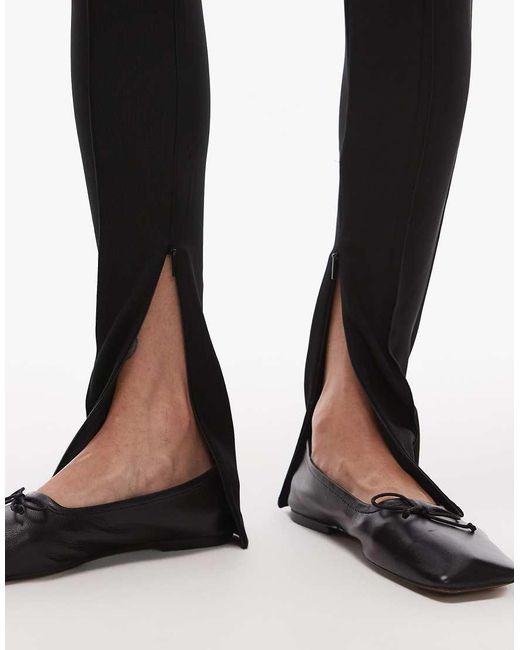 Mango Legging Met Rits in het White
