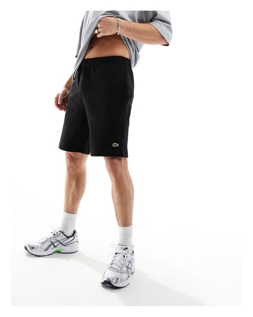 Lacoste Jersey Logo Shorts in Black for Men Lyst UK