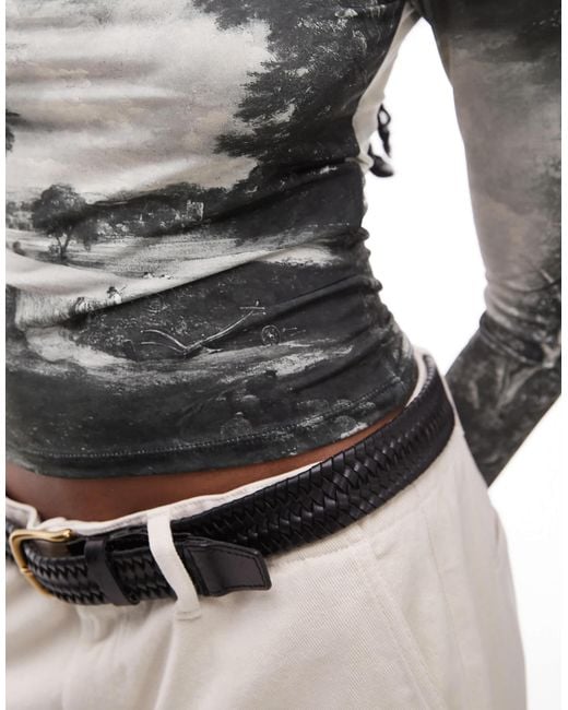 TOPSHOP Multicolor Graphic License National Gallery John Constable The Cornfield Long Sleeve Top