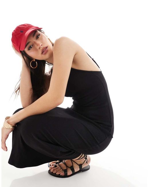 Cotton On Black Cotton On Byron Low Back Maxi Dress