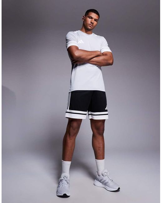 Adidas Originals White Adidas Football Squadra25 T-shirt for men