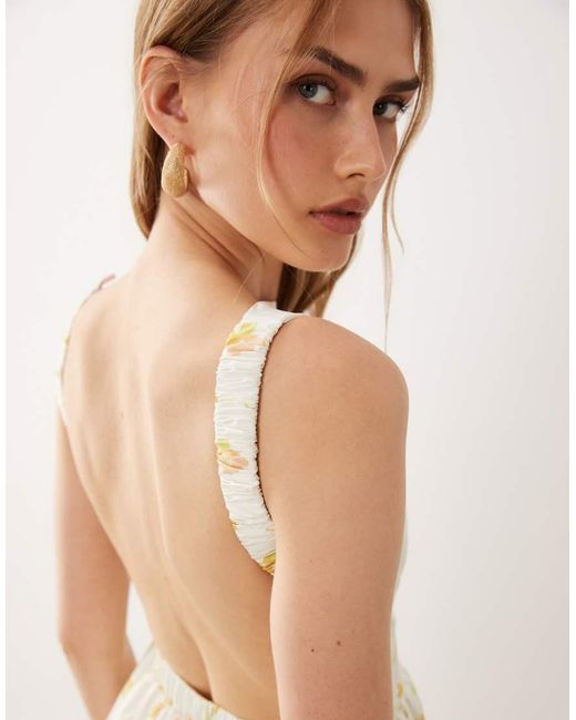 True Decadence Natural Open Back Maxi Dress