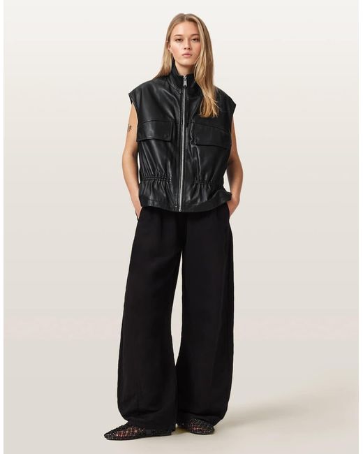 Chaleco Flor De AllSaints de color Black