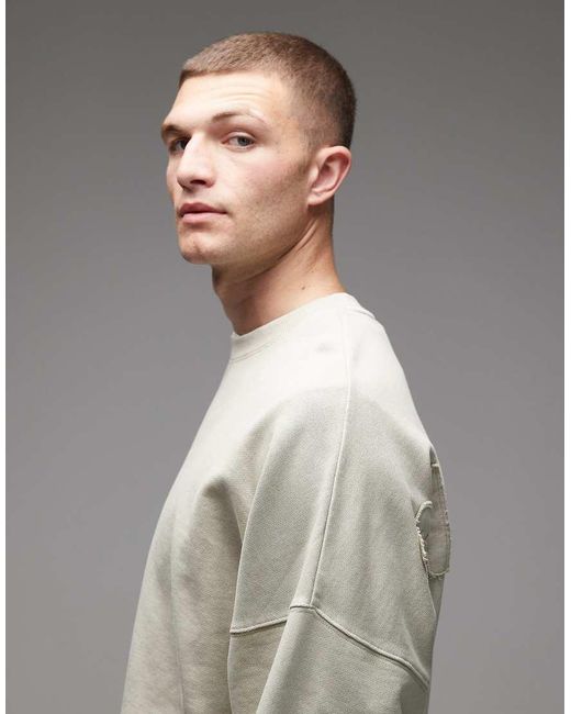 Carhartt Gray rggd Oversized Sweatshirt for men