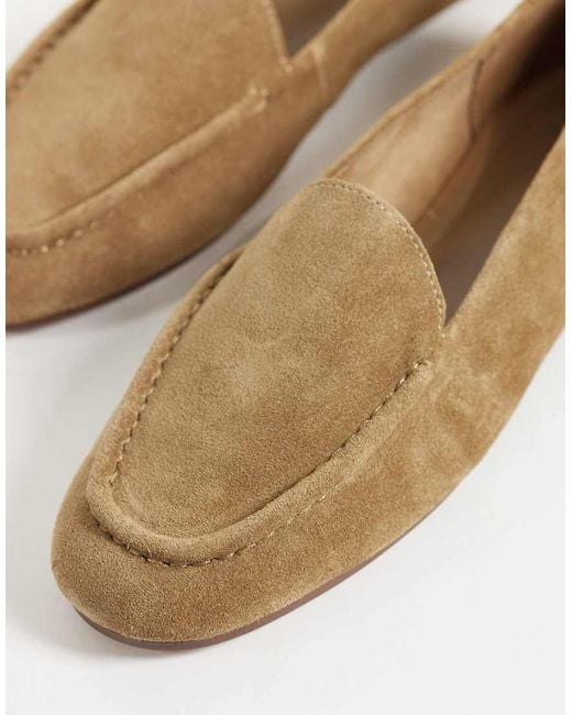 Mango White 100% Leather Flat Shoe
