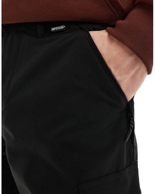 Regatta Black Questra Cargo Trousers for men