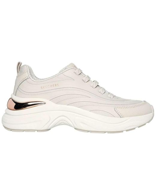 Skechers White Hazel Step N Flow Trainer