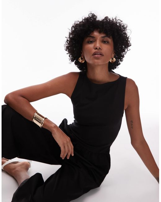& Other Stories White Sleeveless Wide Leg Jumpsuit